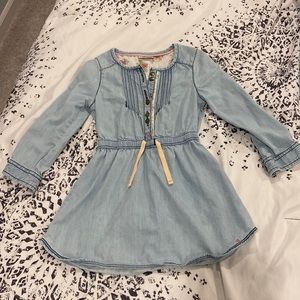 Toddler denim, chambray dress